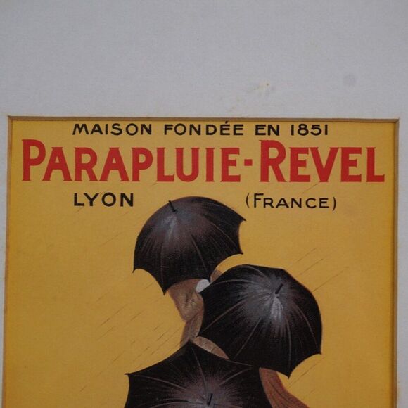 Vintage Print Picture Umbrella Ad Leonetto Cappiello Parapluie Revel Parasolier - Picture 7 of 9